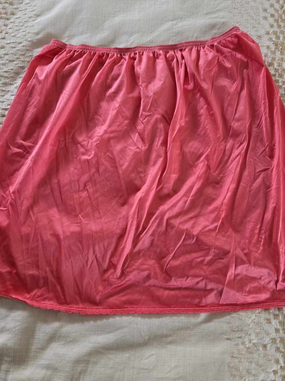 Vanity Fair Coral Pink A-Line Half Slip Skirt